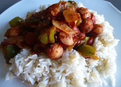 Rougail-saucisse-et-riz