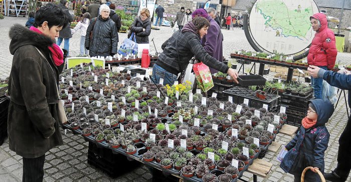 Le public était au rendez-vous hier du Marché régional des plantes d'Andel